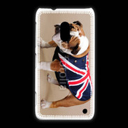 Coque Nokia Lumia 620 Bulldog anglais en tenue