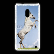 Coque Nokia Lumia 620 Cheval arable robe grise