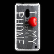 Coque Nokia Lumia 620 J'aime mon téléphone