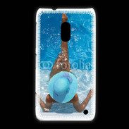 Coque Nokia Lumia 620 Femme à la piscine
