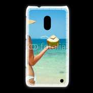 Coque Nokia Lumia 620 Cocktail noix de coco sur la plage 5