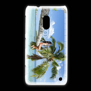 Coque Nokia Lumia 620 Palmier et charme sur la plage