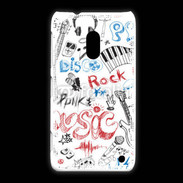 Coque Nokia Lumia 620 Eléments de musique en dessin