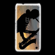 Coque Nokia Lumia 620 Saxophoniste au couché de soleil