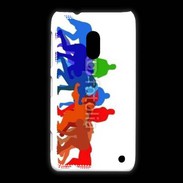 Coque Nokia Lumia 620 Illustration mêlée de rugby