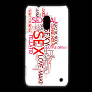 Coque Nokia Lumia 620 Nuage de mots sexy 2