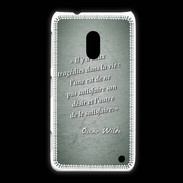 Coque Nokia Lumia 620 Tragédie Vert Citation Oscar Wilde