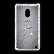 Coque Nokia Lumia 620 Aimer Noir Citation Oscar Wilde