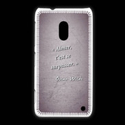 Coque Nokia Lumia 620 Aimer Violet Citation Oscar Wilde