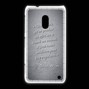 Coque Nokia Lumia 620 Chaque fois Noir Citation Oscar Wilde