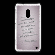 Coque Nokia Lumia 620 Dieux prières Rose Citation Oscar Wilde