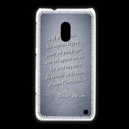 Coque Nokia Lumia 620 Esprits légers Bleu Citation Oscar Wilde