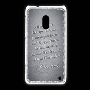 Coque Nokia Lumia 620 Esprits légers Noir Citation Oscar Wilde
