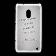 Coque Nokia Lumia 620 Brave Gris Citation Oscar Wilde