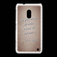 Coque Nokia Lumia 620 Brave Rouge Citation Oscar Wilde