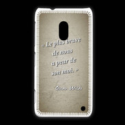 Coque Nokia Lumia 620 Brave Sepia Citation Oscar Wilde