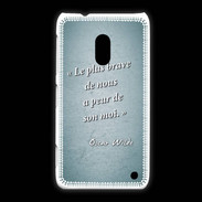 Coque Nokia Lumia 620 Brave Turquoise Citation Oscar Wilde