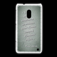 Coque Nokia Lumia 620 Quart d'heure vert Citation Oscar Wilde