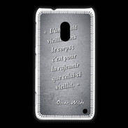 Coque Nokia Lumia 620 Ame nait Noir Citation Oscar Wilde