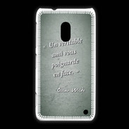 Coque Nokia Lumia 620 Ami poignardée Vert Citation Oscar Wilde