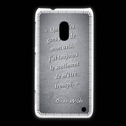 Coque Nokia Lumia 620 Avis gens Noir Citation Oscar Wilde