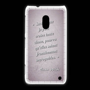 Coque Nokia Lumia 620 Croire Rose Citation Oscar Wilde