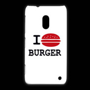 Coque Nokia Lumia 620 I love Burger