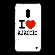 Coque Nokia Lumia 620 I love Ajaccio