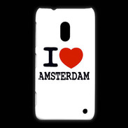 Coque Nokia Lumia 620 I love Amsterdam