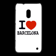 Coque Nokia Lumia 620 I love Barcelona