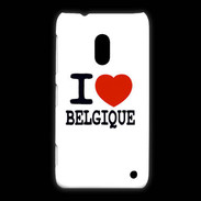 Coque Nokia Lumia 620 I love Belgique
