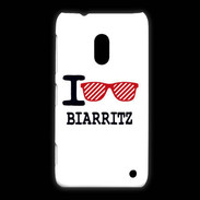 Coque Nokia Lumia 620 I love Biarritz 2