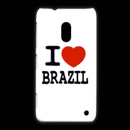 Coque Nokia Lumia 620 I love Brazil