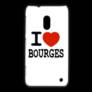 Coque Nokia Lumia 620 I love Bourges