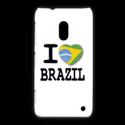 Coque Nokia Lumia 620 I love Brazil 2