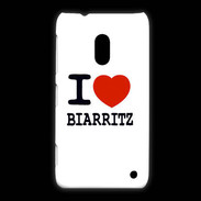Coque Nokia Lumia 620 I love Biarritz