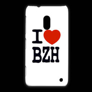 Coque Nokia Lumia 620 I love BZH