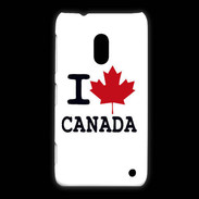 Coque Nokia Lumia 620 I love Canada 2