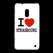 Coque Nokia Lumia 620 I love Strasbourg