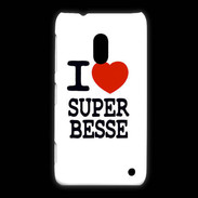Coque Nokia Lumia 620 I love Super Besse