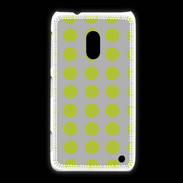 Coque Nokia Lumia 620 pois gris & vert