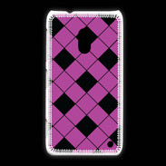 Coque Nokia Lumia 620 losange noir & rose