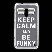 Coque Nokia Lumia 620 Keep Calm Funky Gris