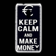 Coque Nokia Lumia 620 Keep Calm Make money Noir