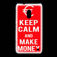 Coque Nokia Lumia 620 Keep Calm Make money Rouge