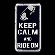 Coque Nokia Lumia 620 Keep Calm Ride on Noir