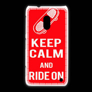 Coque Nokia Lumia 620 Keep Calm Ride on Rouge