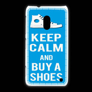 Coque Nokia Lumia 620 Keep Calm Buy Shoes Cyan 