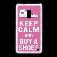 Coque Nokia Lumia 620 Keep Calm Buy Shoes Rose