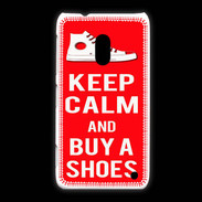 Coque Nokia Lumia 620 Keep Calm Buy Shoes Rouge